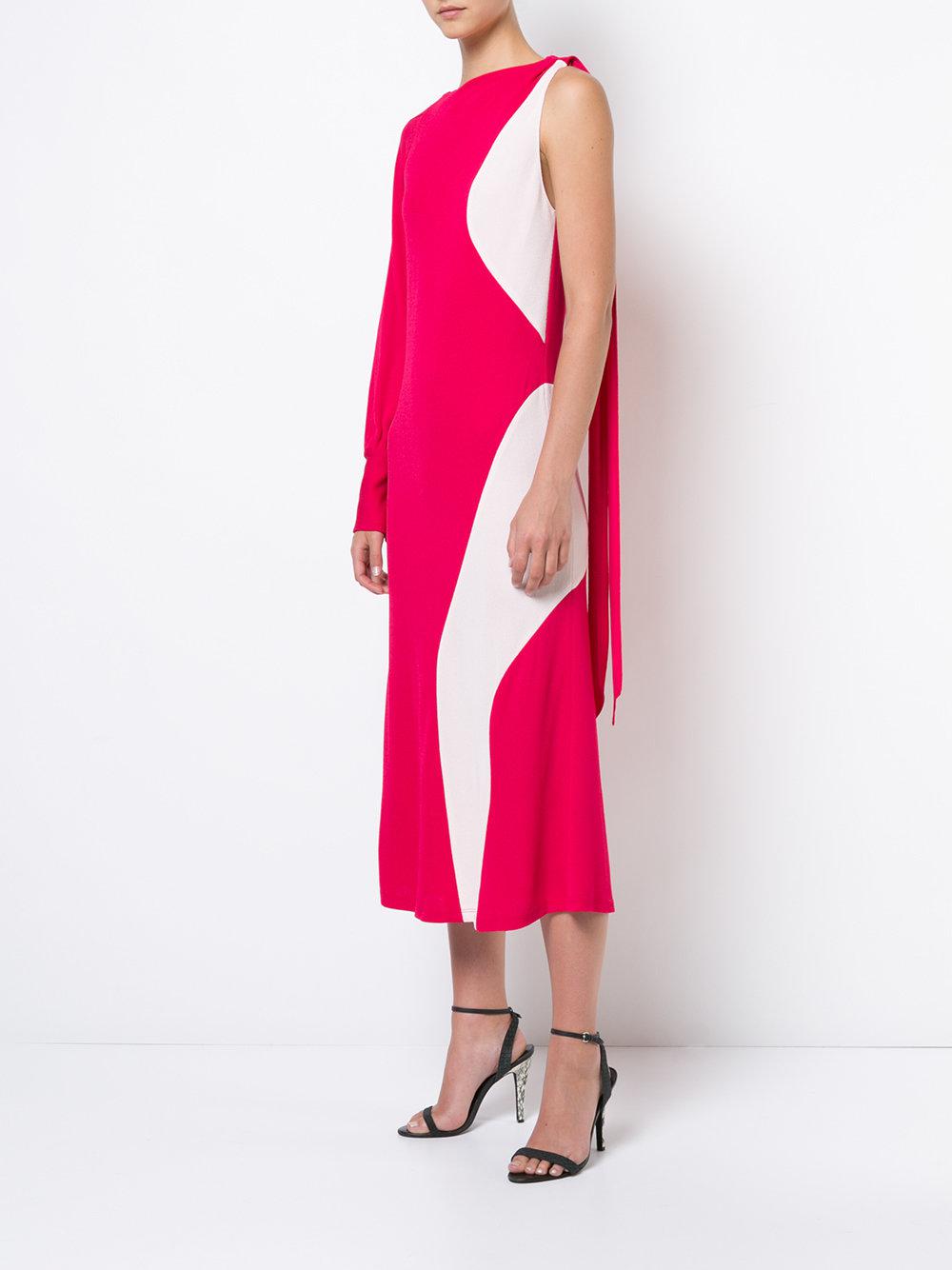 purple colour one piece dress