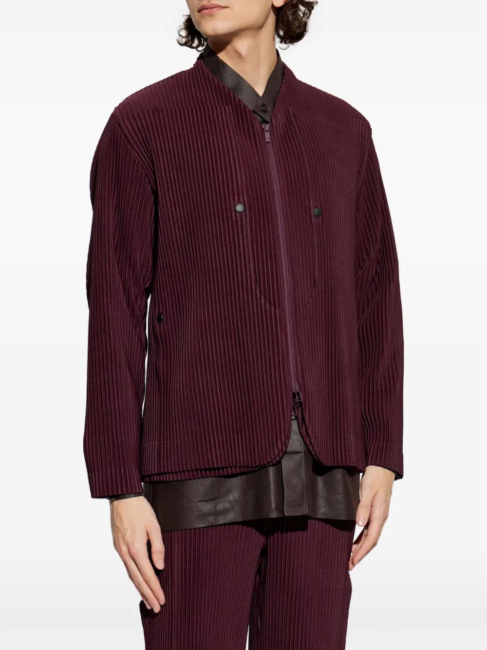 Homme Plissé Issey Miyake Quarry Zip-Up Jacket in Purple for Men