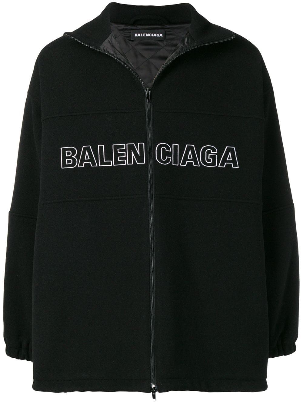 balenciaga large logo jacket