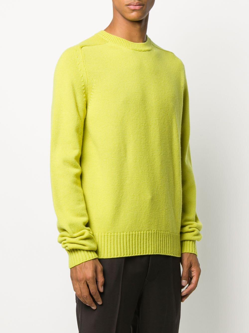 Bottega Veneta Wool Crew Neck Sweater in Green for Men - Lyst