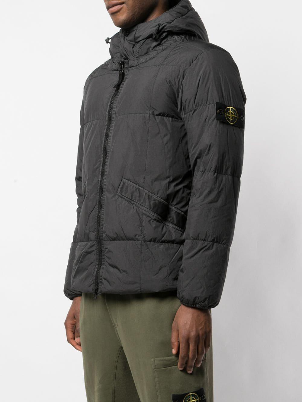 stone island goose down jacket