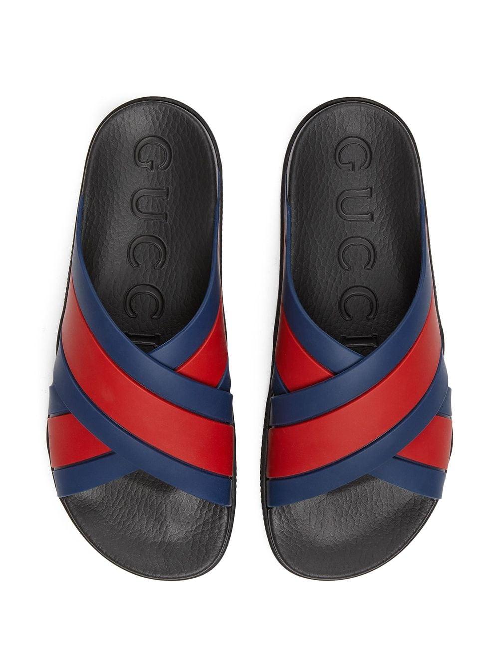 Gucci Men's Web Slide Sandals