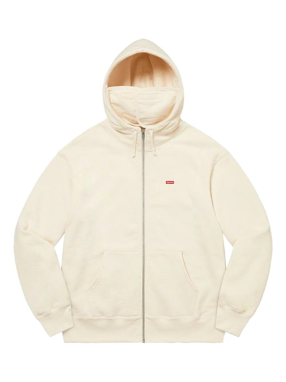 Supreme Small Box Facemask Zip-Up Hoodie in Natural | Lyst UK