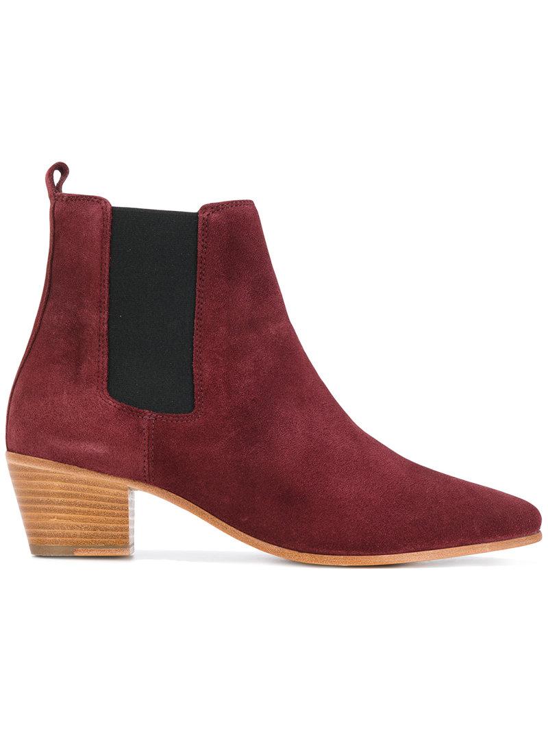 Botines Yvette IRO de Ante de color Morado | Lyst