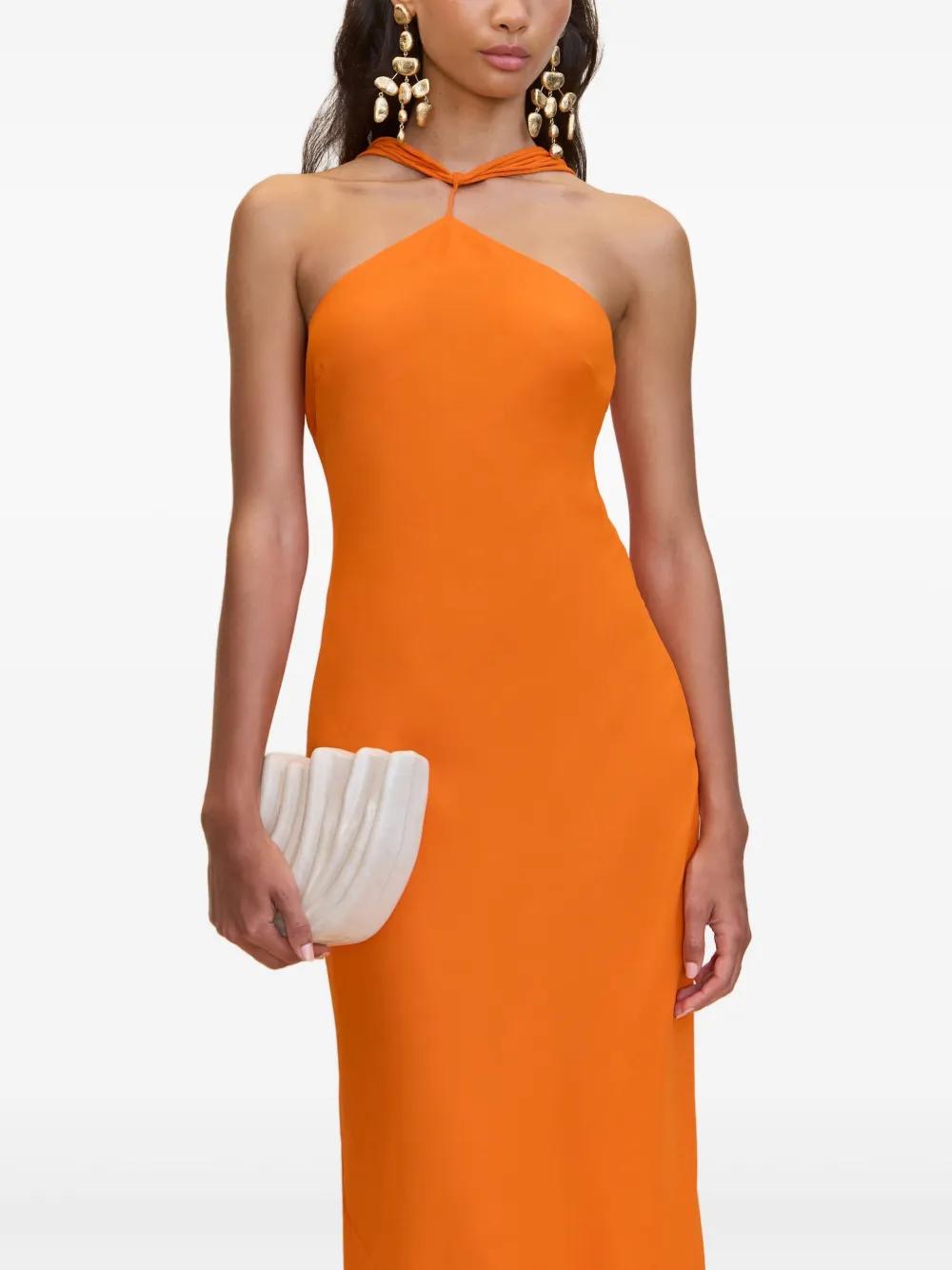 Cult Gaia Robe Phoebe Coupe Longue in Orange | Lyst Cult Gaia Robe Phoebe Coupe Longue in Orange | Lyst