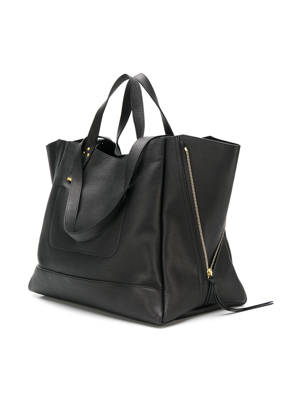 Jérôme Dreyfuss Leather Tote Bag in Black Lyst