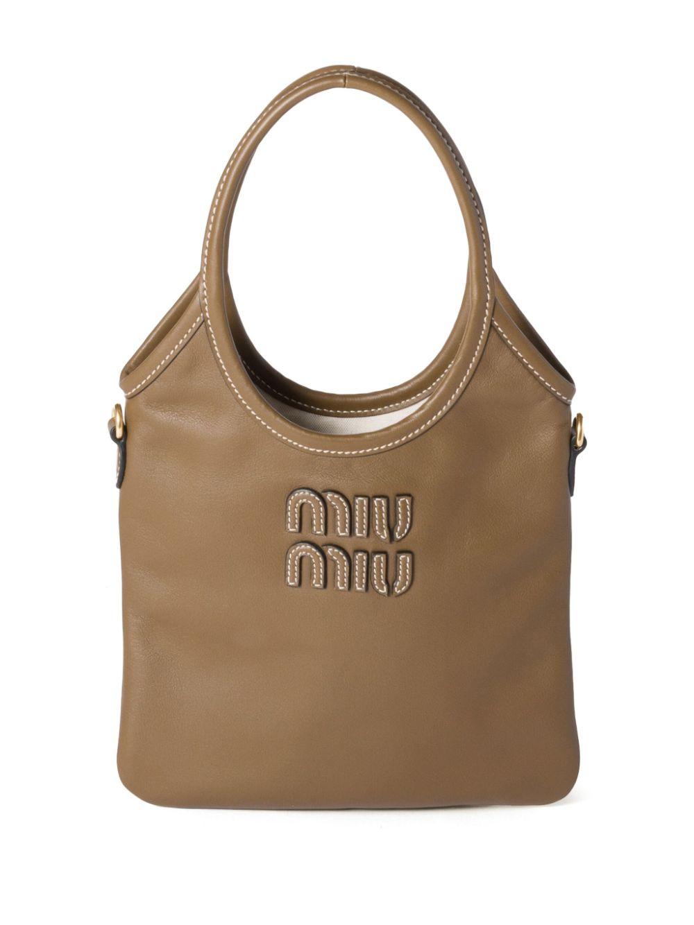 Miu Miu レディース ブラウン Ivy ハンドバッグ トートバッグ