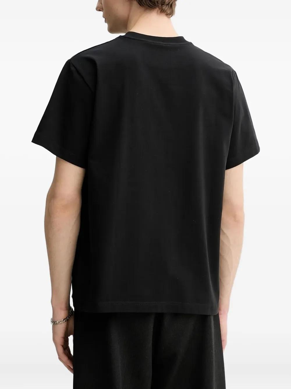 トップス heliot emil tephra t-shirt 23ss HELIOT EMIL Black Tephra T-Shirt Heliot Emil