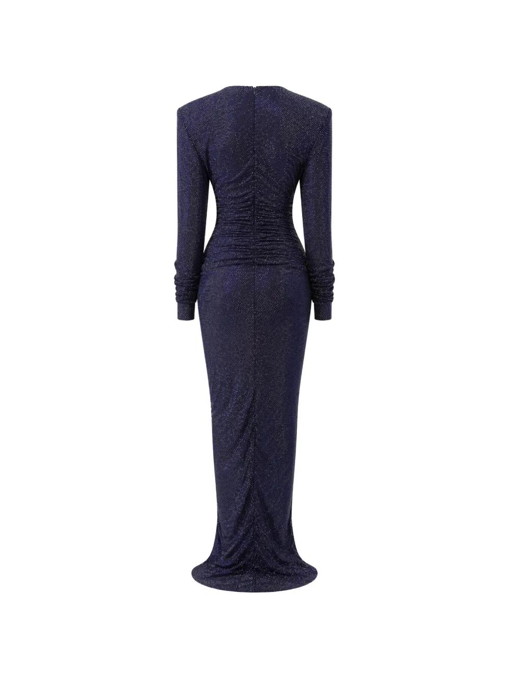 white christmas dresses Alexandre Vauthier // Blue Denim Full Zip Belted Dress – VSP Consignment main image 1