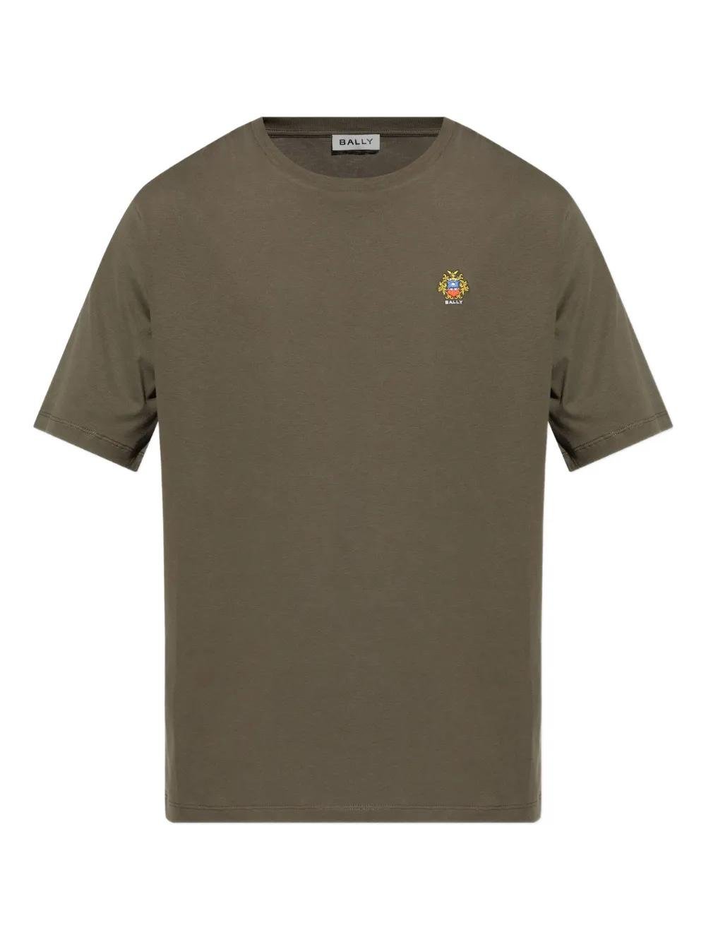 【送料&関税込】Bally Crest Logo Print T-shirt Bally logo-print Organic Cotton T-shirt | Black | FARFETCH