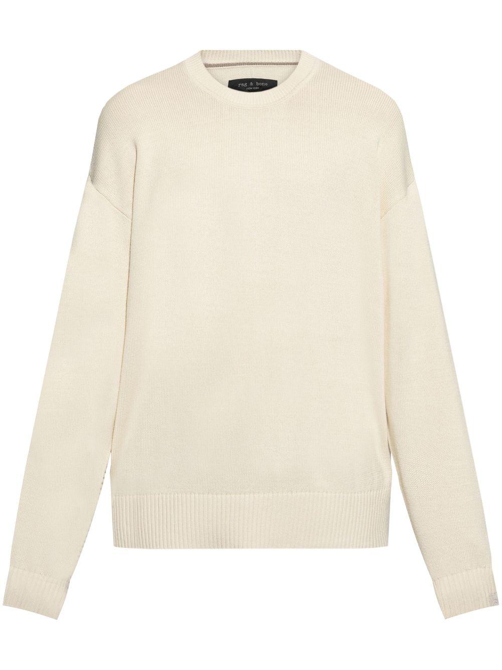 Rag & Bone メンズ ナチュラル クルーネック プルオーバー セーター 