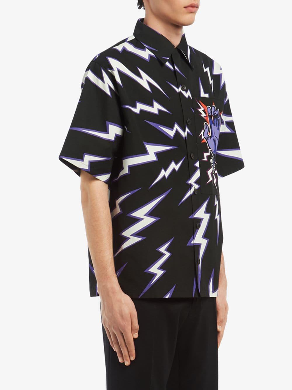 Prada lightning bolt shirt Clearance