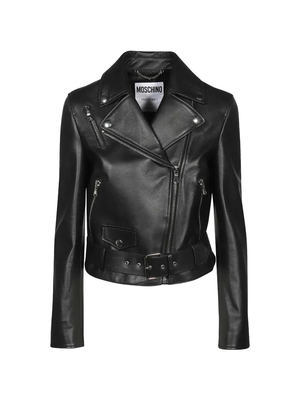 MOSCHINO レザージャケット CHERRY PIE Moschino Leather jackets for Women | Online Sale up to 72% off | Lyst