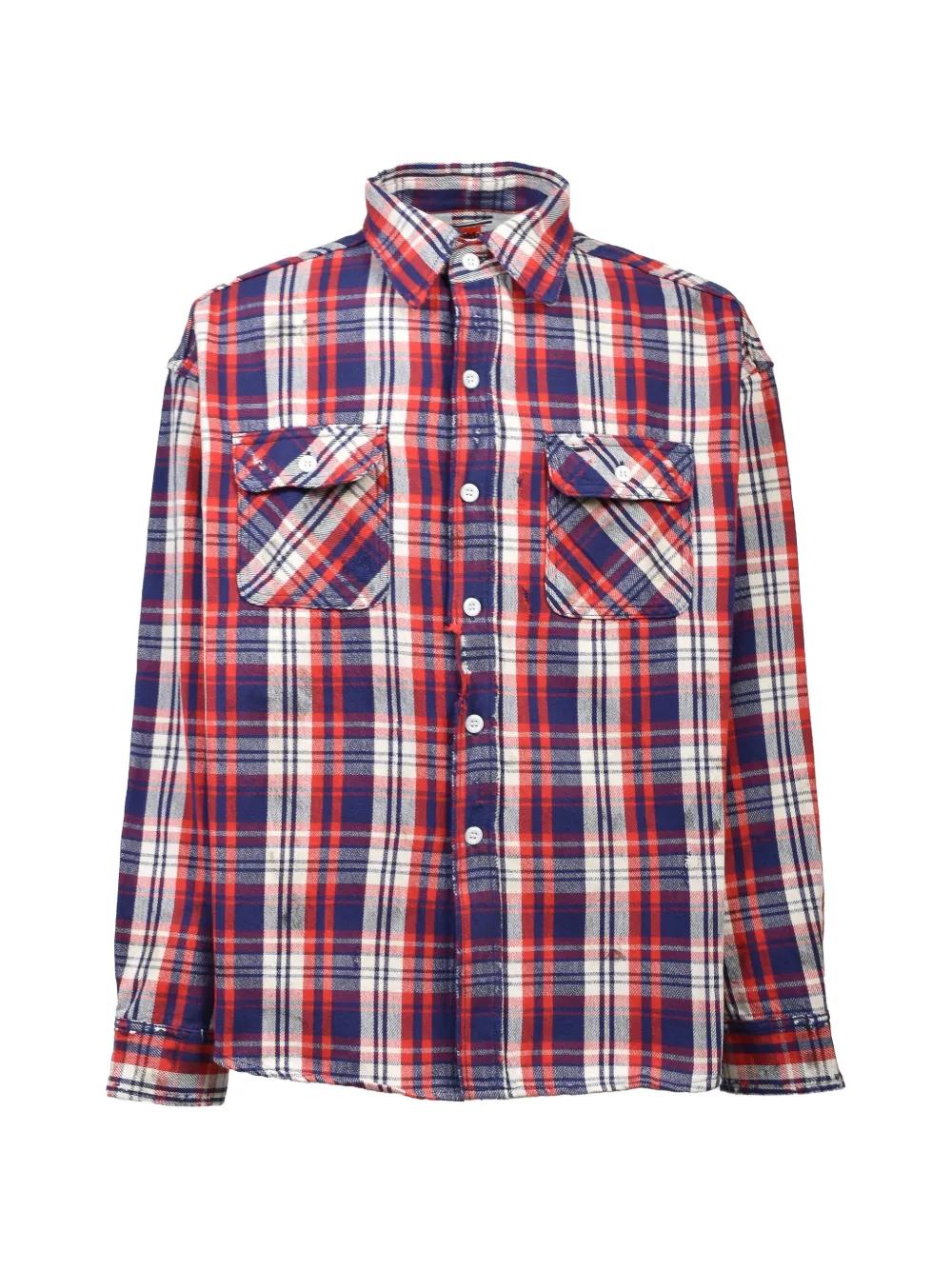 トップス SAINT Mxxxxxx FRNL CHECK SHIRT/RED/BLUE SAINT Mxxxxxx Casual shirts and button-up shirts for Men | Online