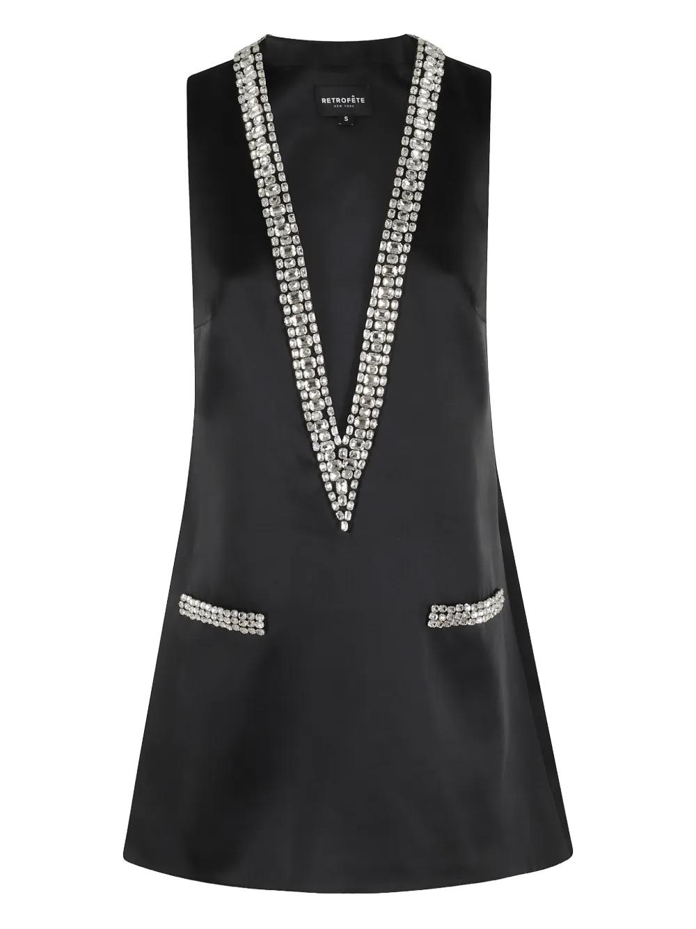 retrofte Nancie Dress in Black | Lyst Canada