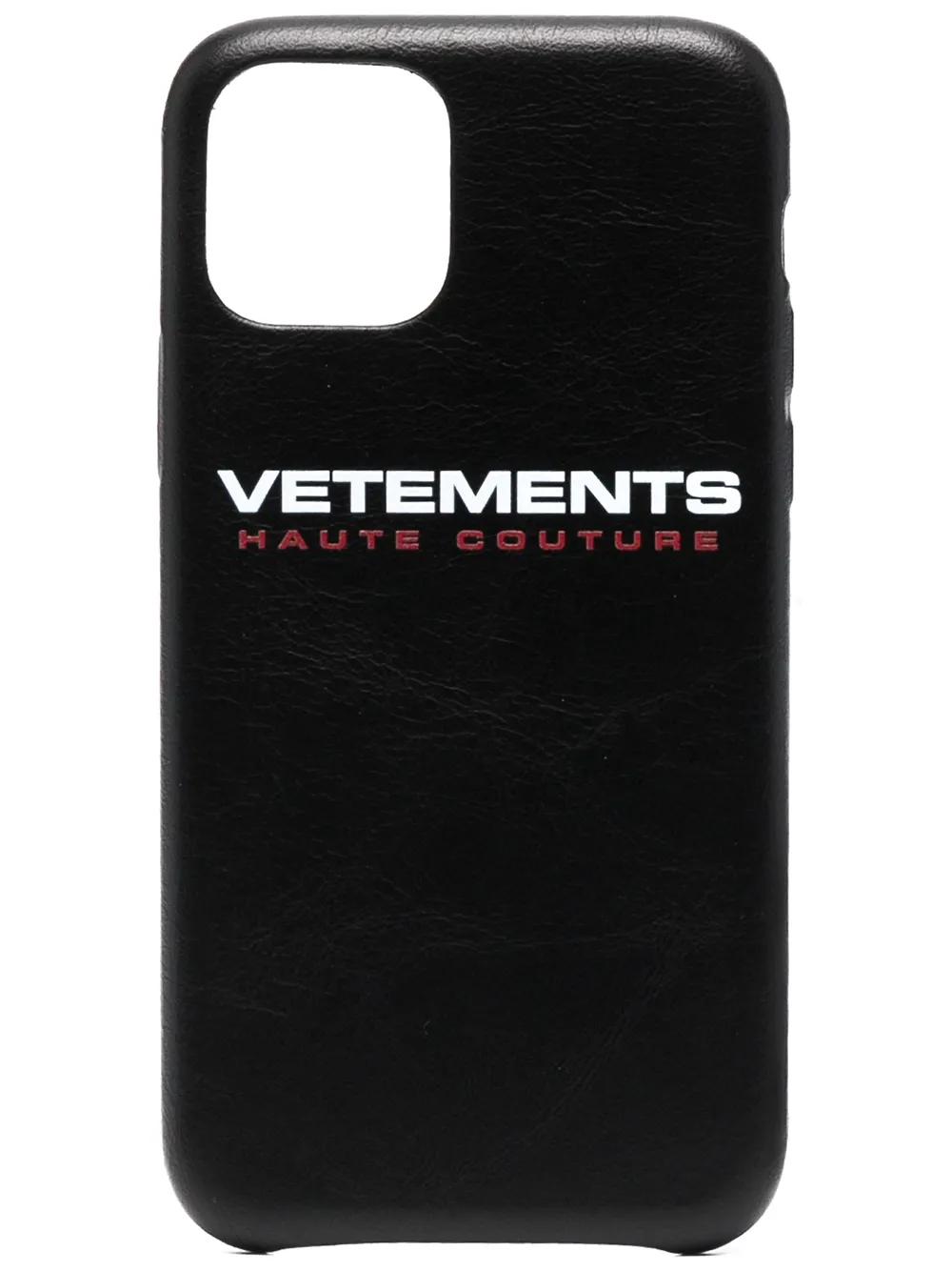 VETEMENTS iPhone11proケース VETEMENTS Logo Iphone 11 Pro Case | Black | FARFETCH CA
