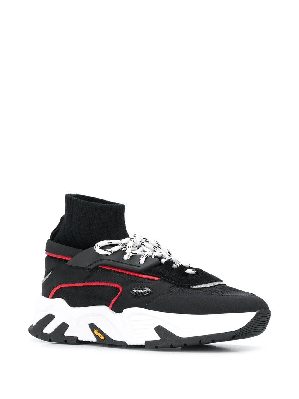 Represent Cotton Sock Sneakers in Black for Men Save 63 Lyst