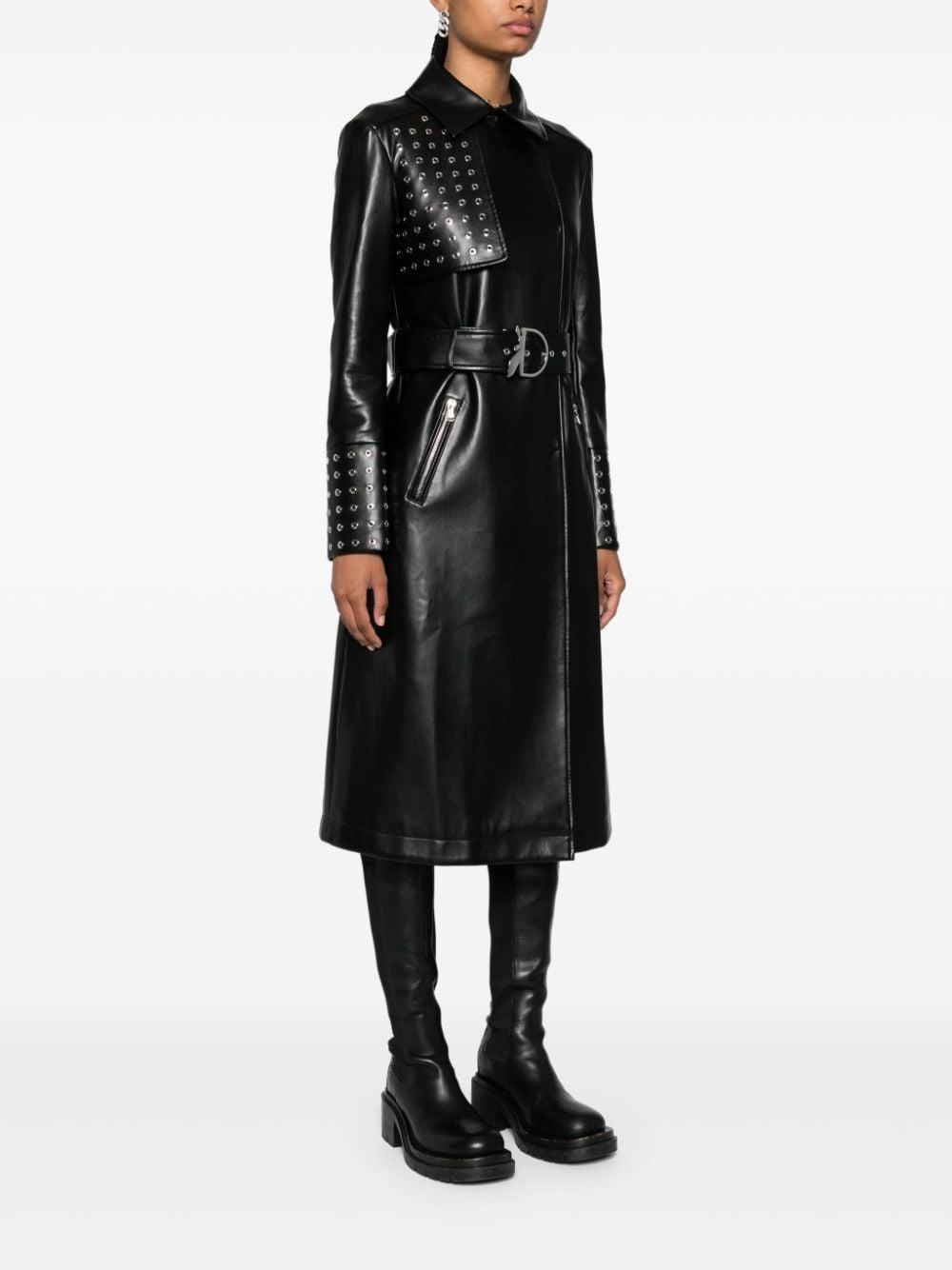 トレンチコート Patrizia Pepe Double-Breasted Black Trench Coat Patrizia Pepe Double-breasted Trench Coat In Black | ModeSens