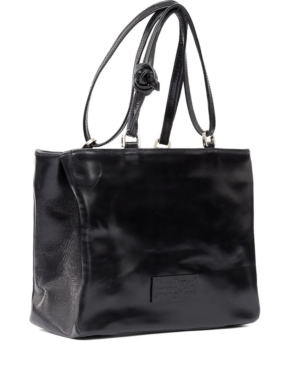 【MM6】ブラック スモール クラシック トライアングルトート Amazon | [MM6 Maison Margiela] トライアングル トートバッグ