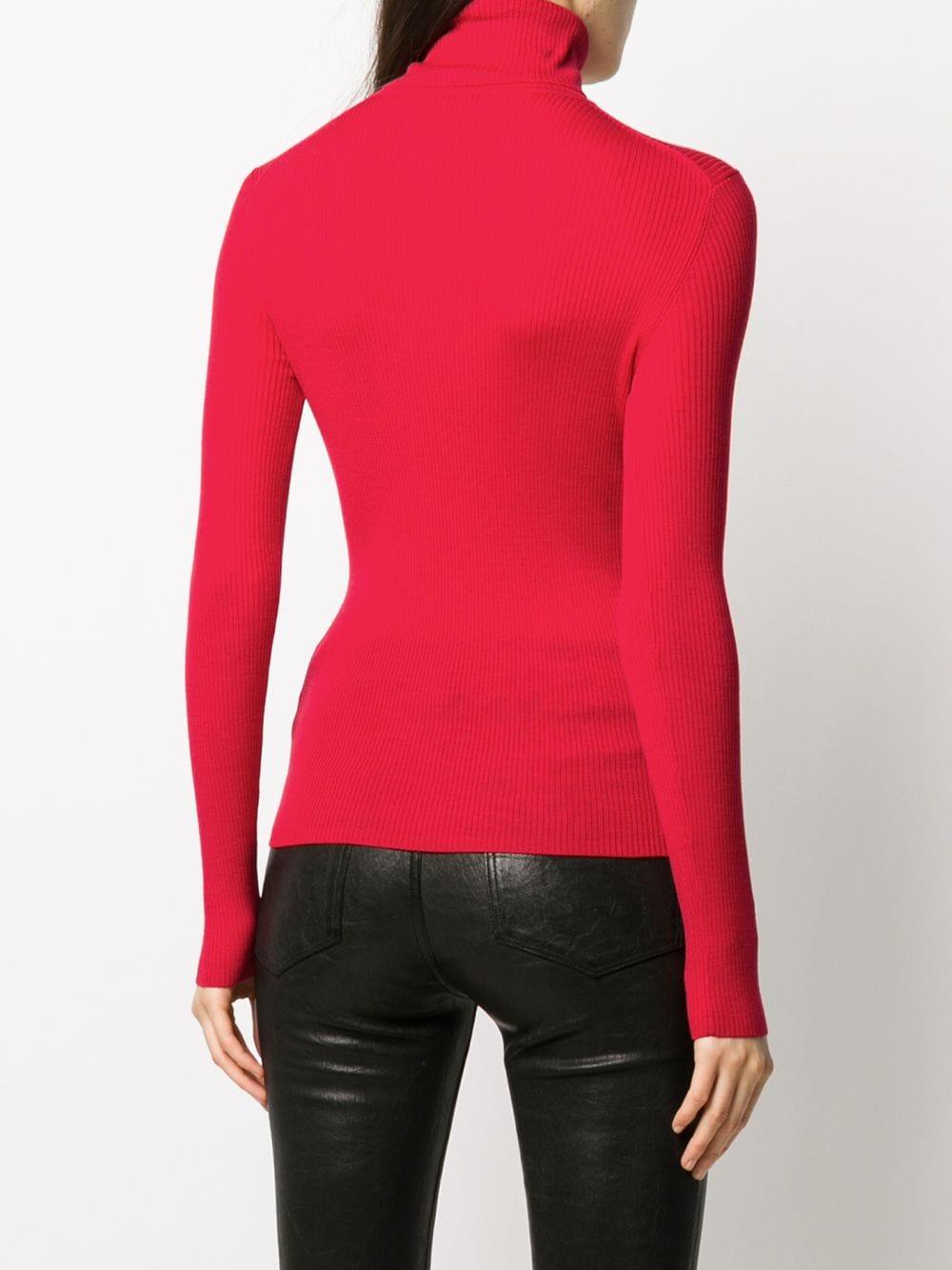 womens ribbed roll neck jumper