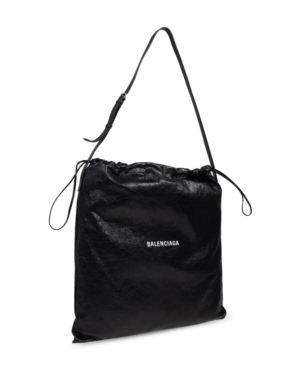 Balenciaga Shopper Dustbag Crossbody Pouch in Black for Men | Lyst