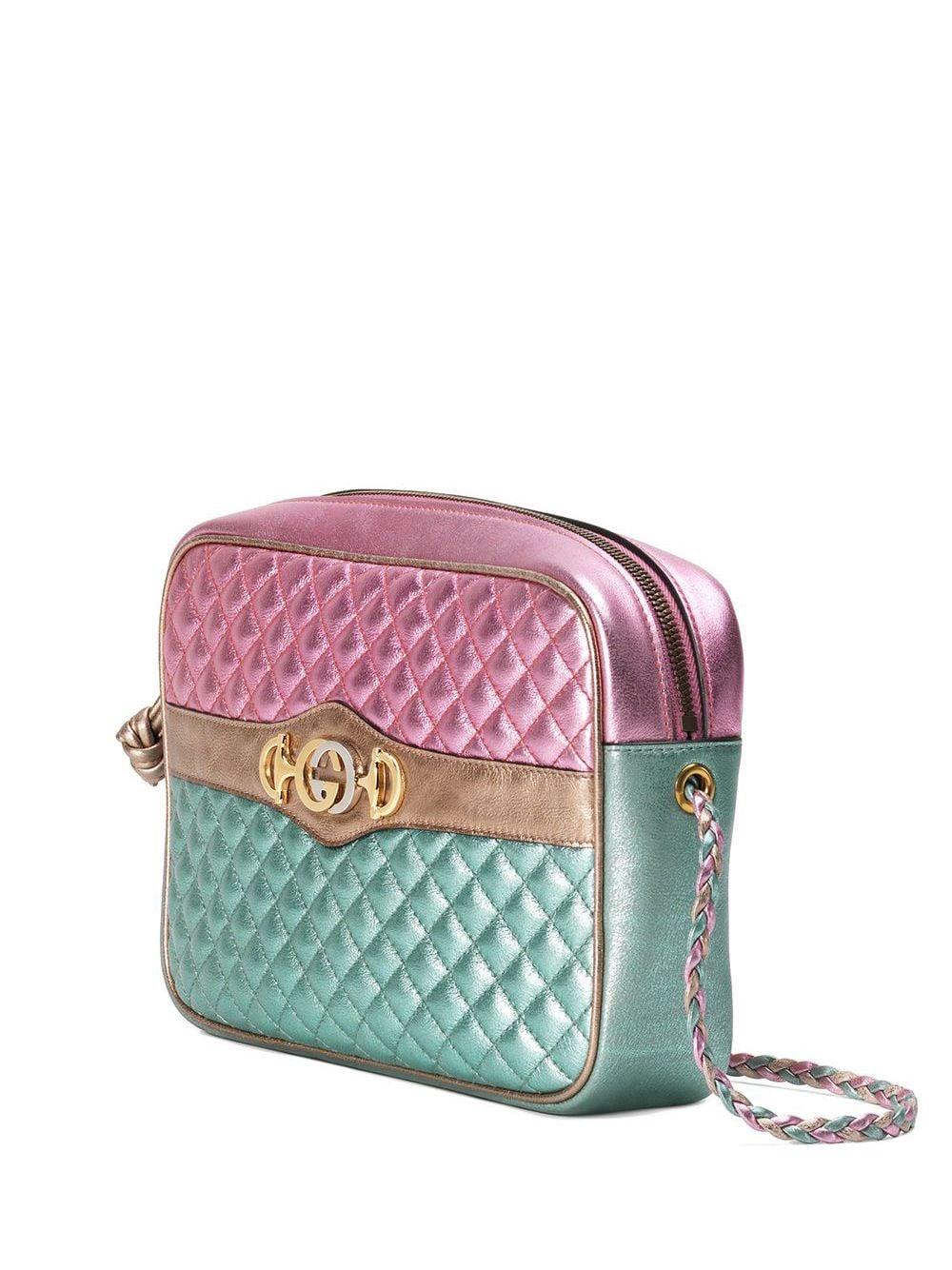 gucci laminated leather small shoulder bolsa