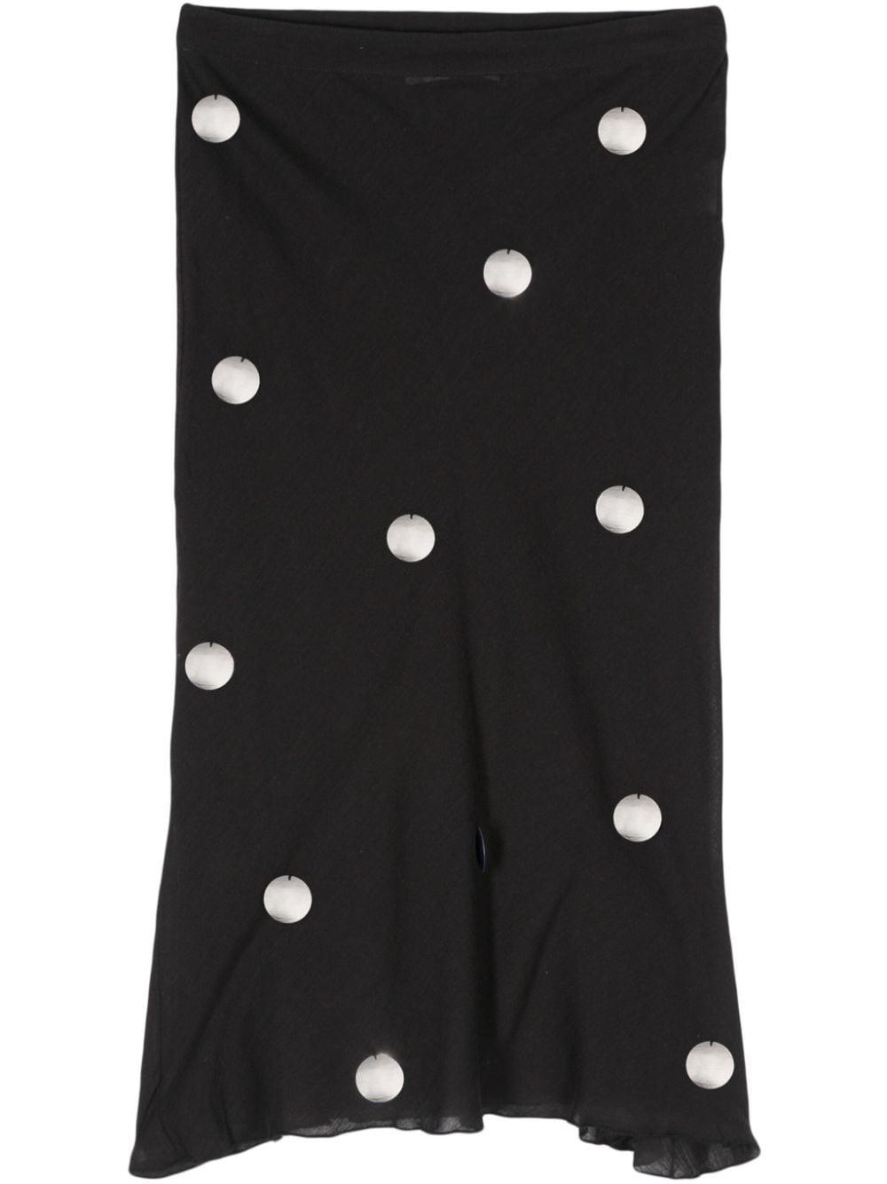 GIMAGUAS Costa Sequin-embellished Skirt in Black | Lyst