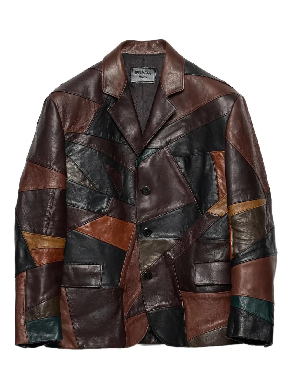 メンズ Prada レザージャケット | Lyst