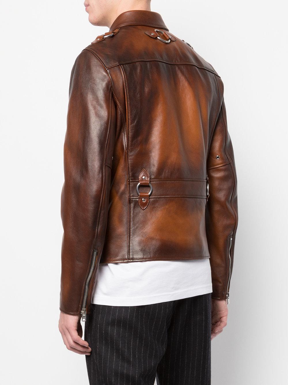 COACH Sheriff Leather Jacket in Brown for Men - Lyst