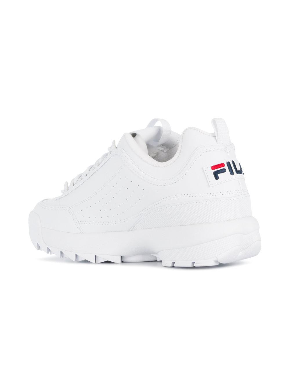 Fila Synthetic Chunky Sole Sneakers in White - Lyst