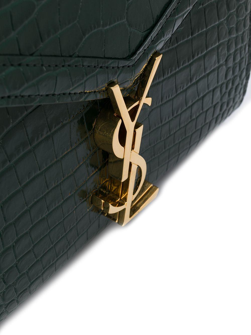 Damen Taschen Clutches und Abendtaschen Saint Laurent Cassandra Handtasche mit Kroko-Effekt 