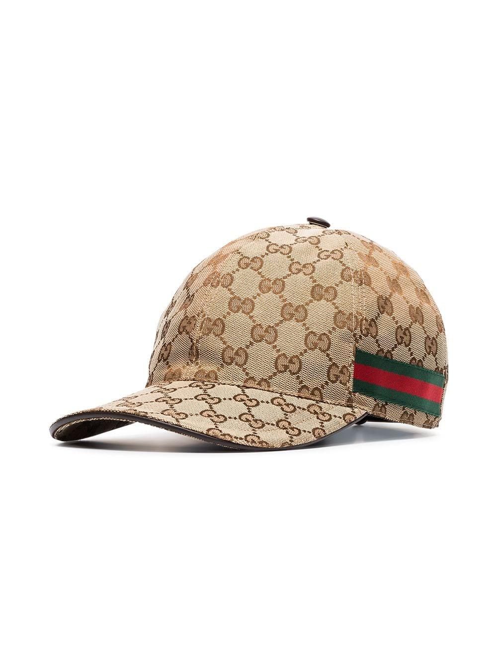 Gucci GG Supreme Canvas Baseball Cap in Brown for Men | Lyst