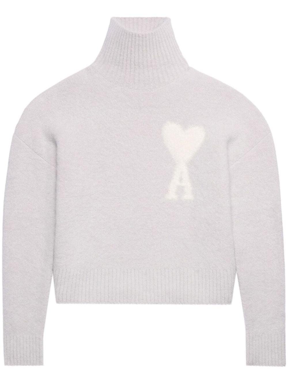 AMI Paris Ami De Coeur high-neck Jumper - Farfetch