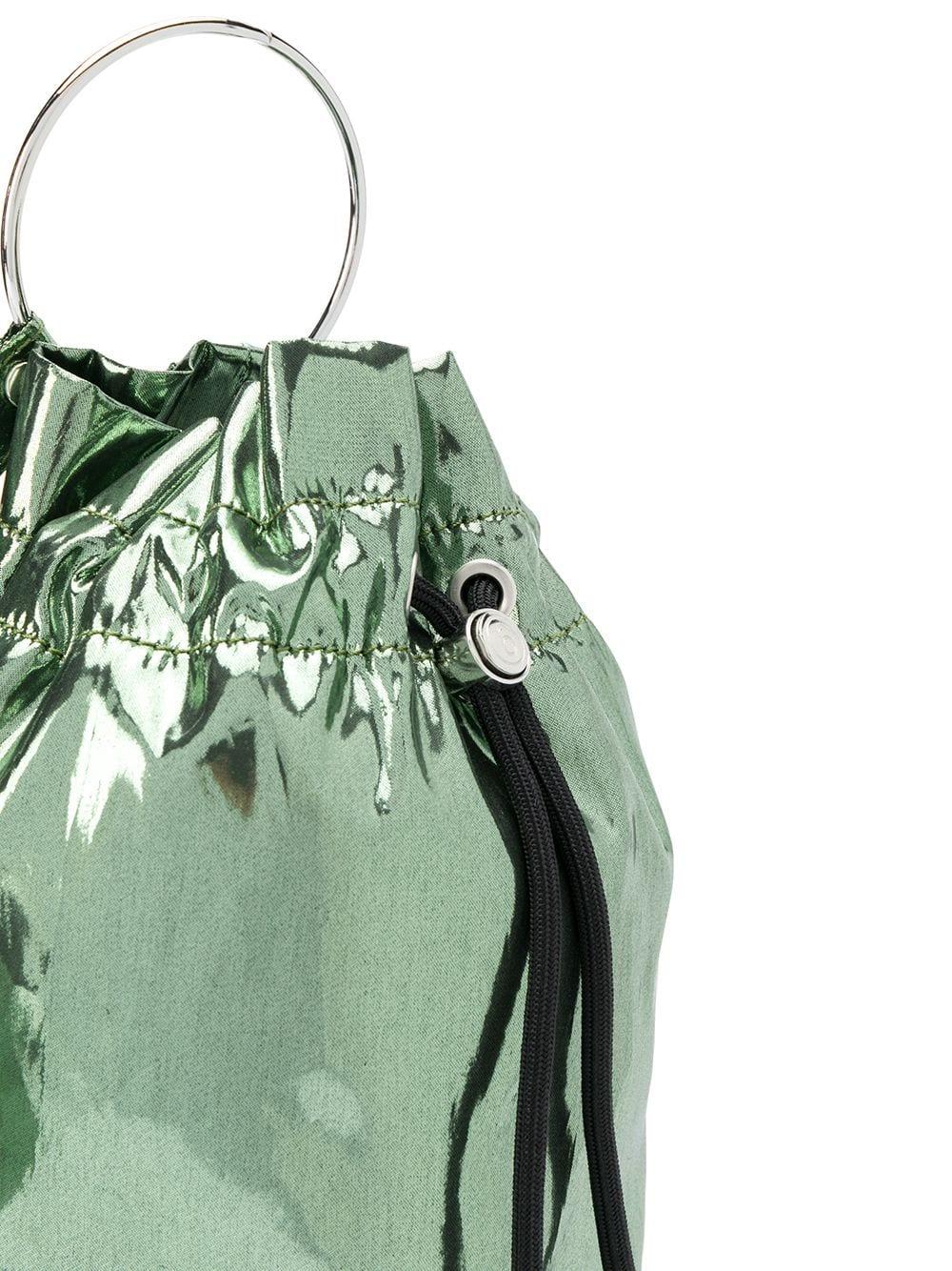 MM6 by Maison Martin Margiela Mini Drawstring Bucket Bag in Green - Lyst