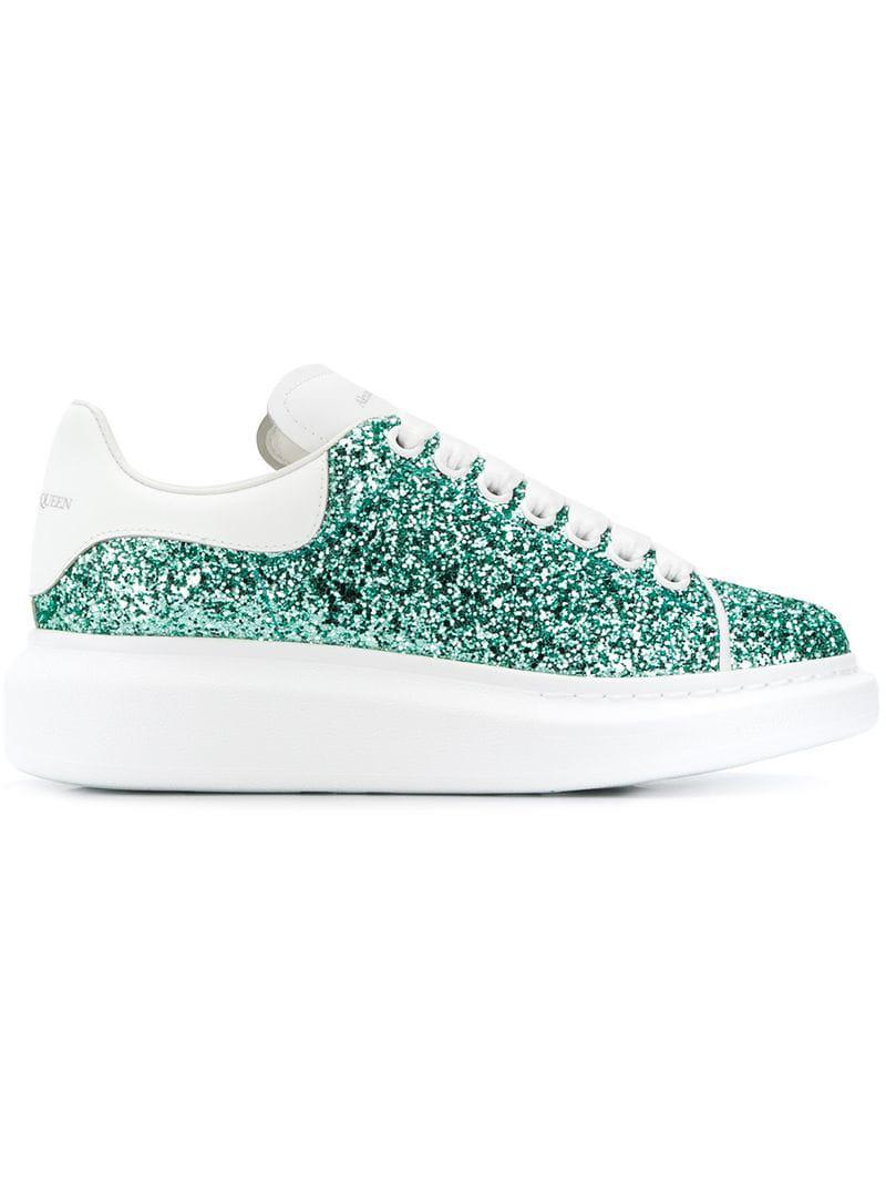 glitter platform sneaker alexander mcqueen