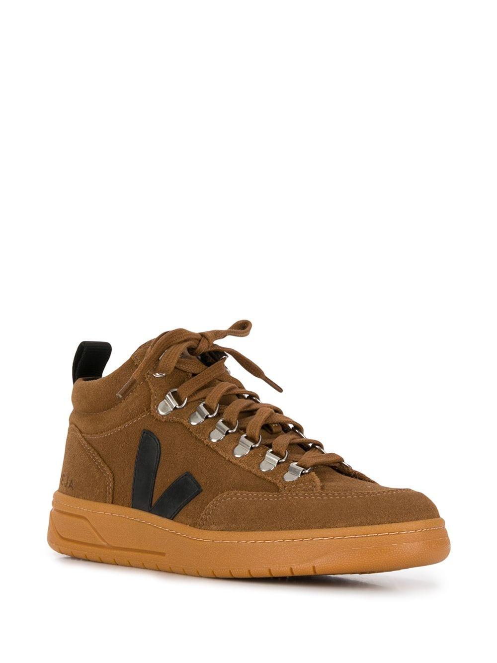 Veja Roraima Brown Suede Mid-top Sneaker - Lyst