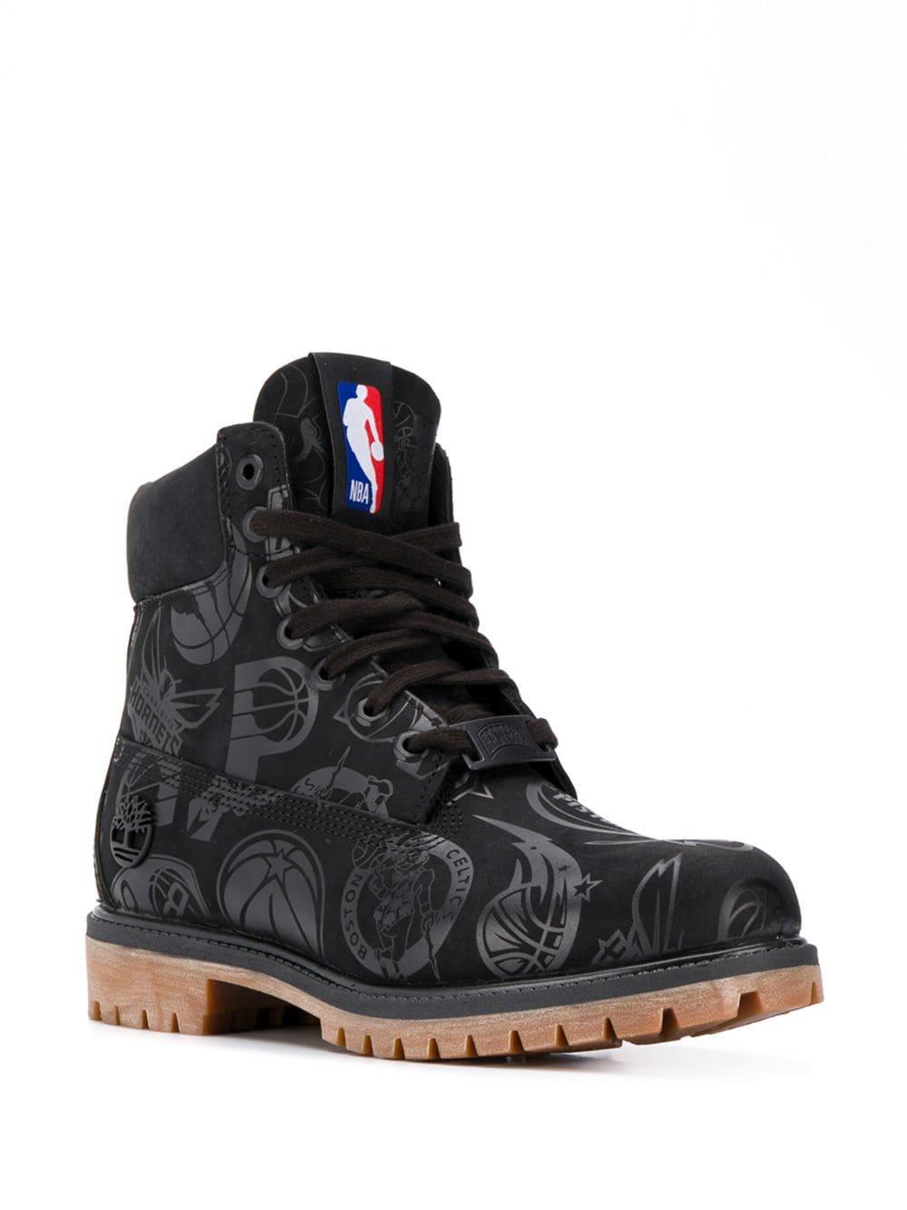 Timberland Leather X Nba East Vs West Boots in Black for Men | Lyst