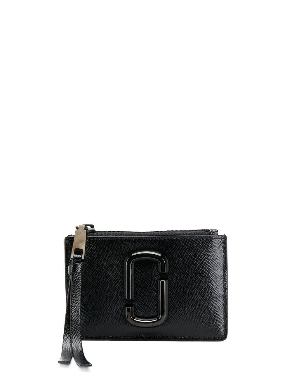Marc Jacobs Leather The Snapshot Dtm Top-zip Multi Wallet in Black ...