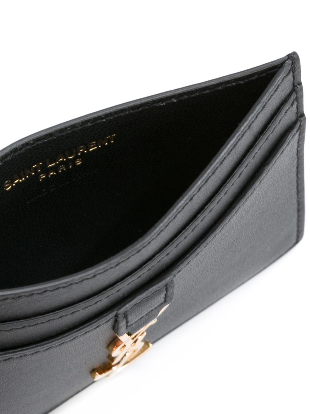 ysl card holder ssense
