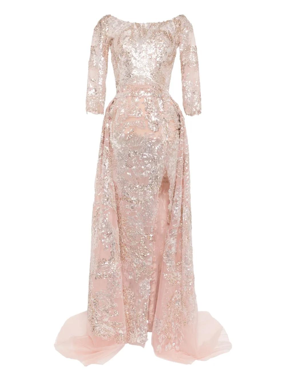 オールインワン・サロペット Saiid Kobeisy Lace Long Dress Lace long dress – Saiid Kobeisy Online