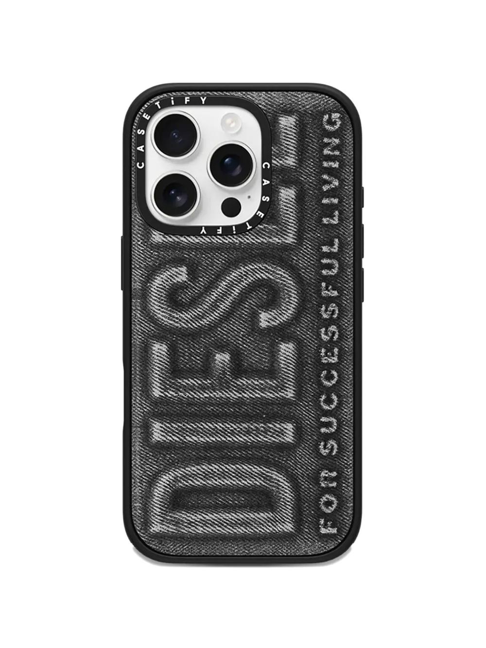 DIESEL X Casetify 60560 Denim-Effect Iphone 16 Pro Max Case in