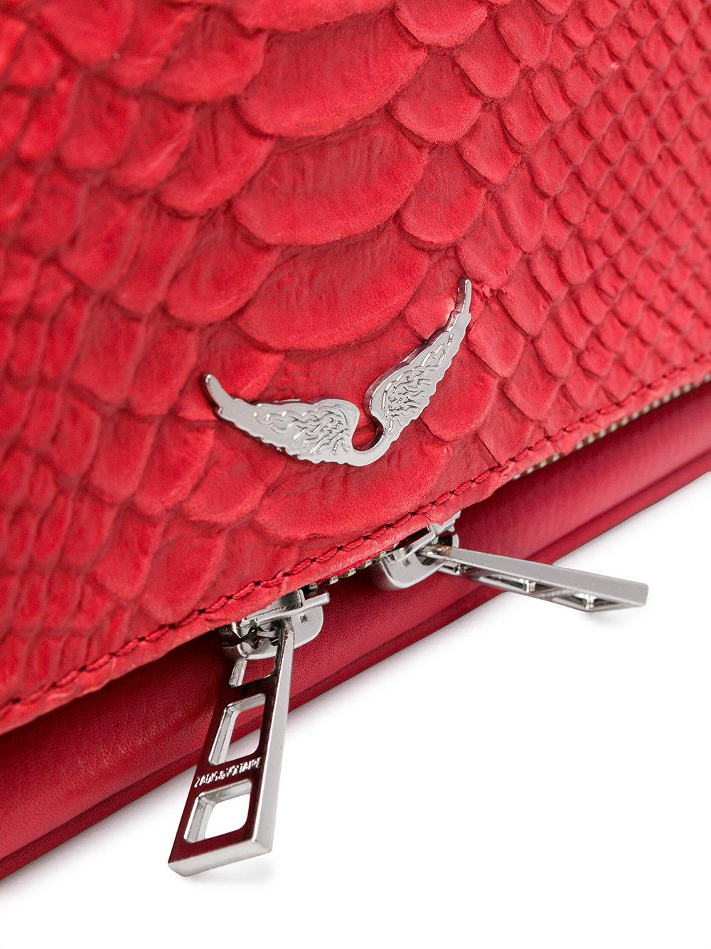 Zadig \u0026 Voltaire Leather Sac Rock Savage Bag in Red | Lyst