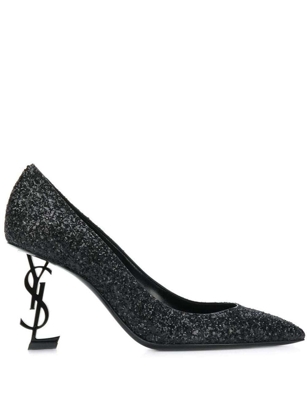 Ysl glitter best sale heels