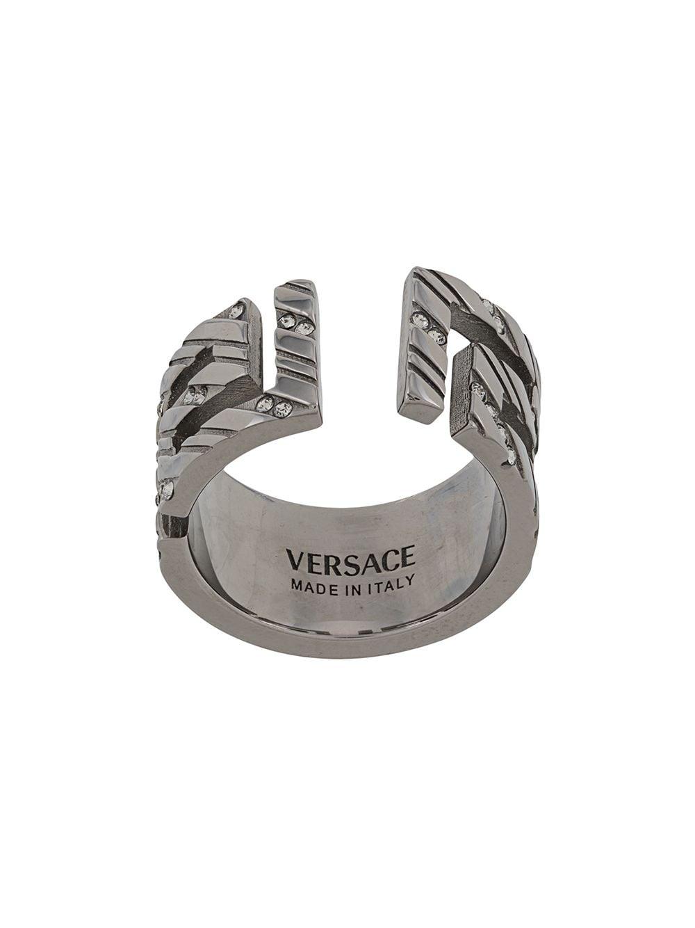 meander ring versace