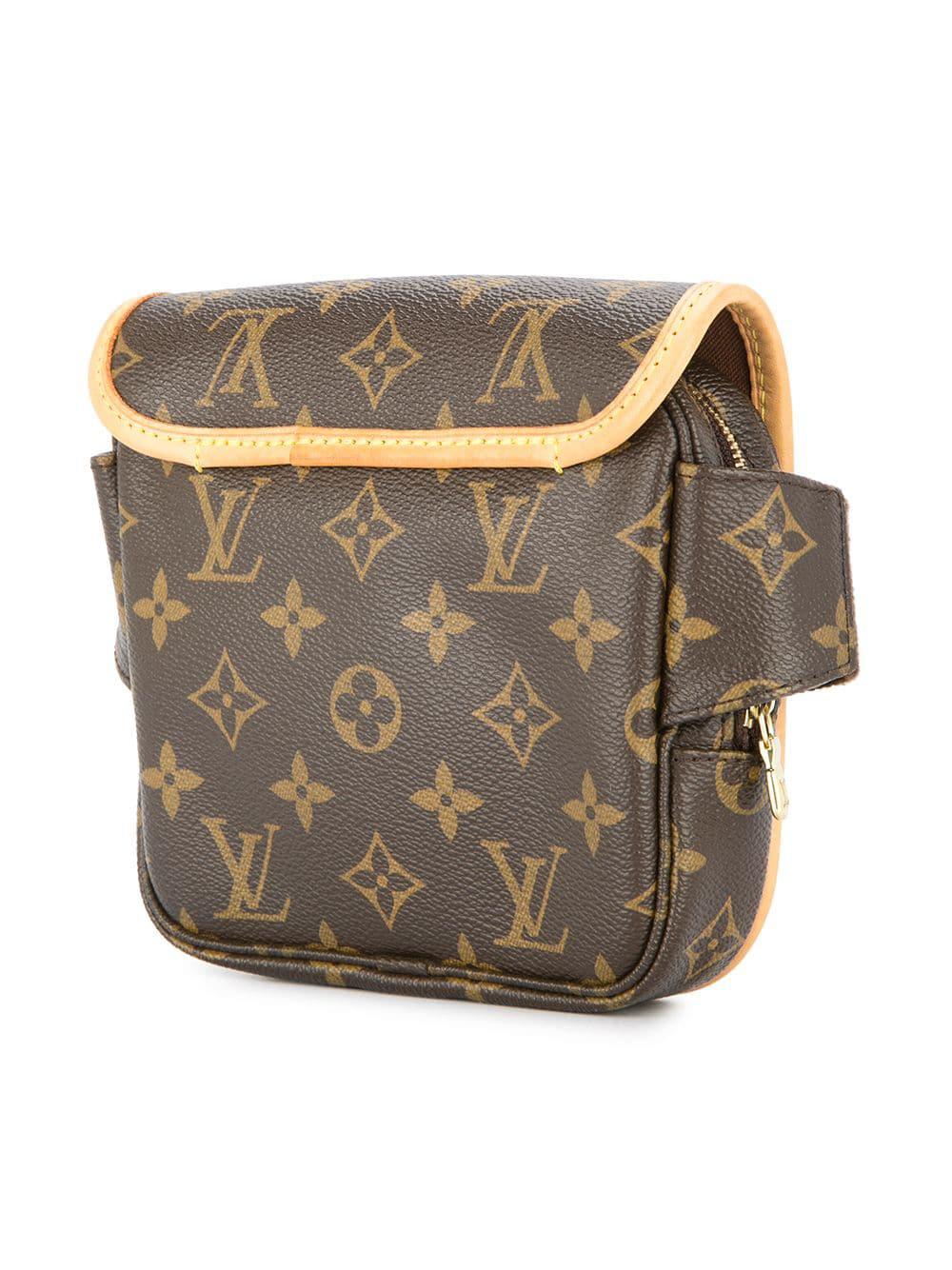 Brown and tan monogram coated canvas Louis Vuitton Bosphore waist