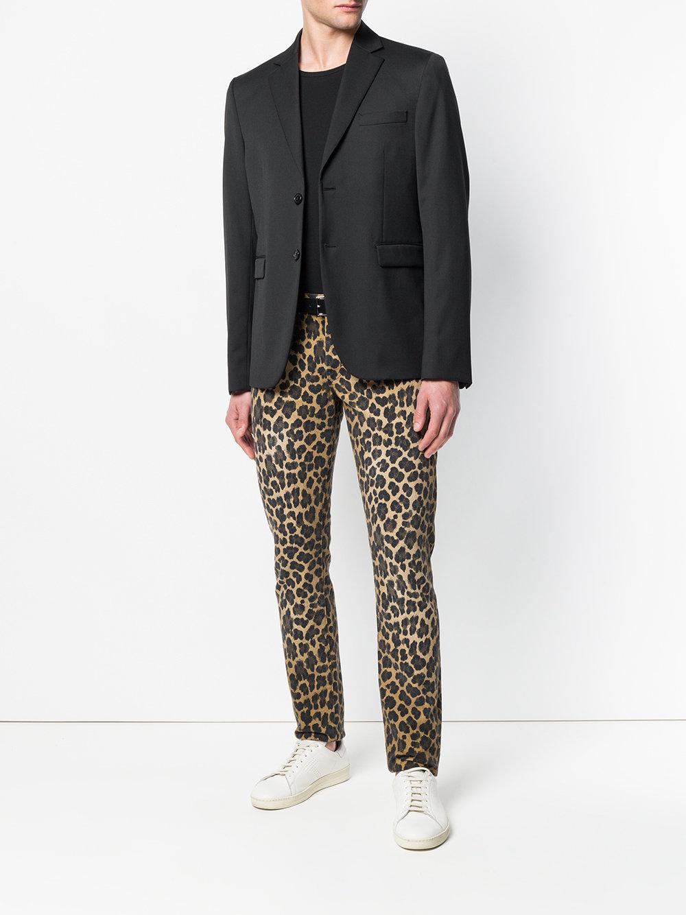Tom Ford Leopard Print Skinny Jeans in Brown for Men | Lyst