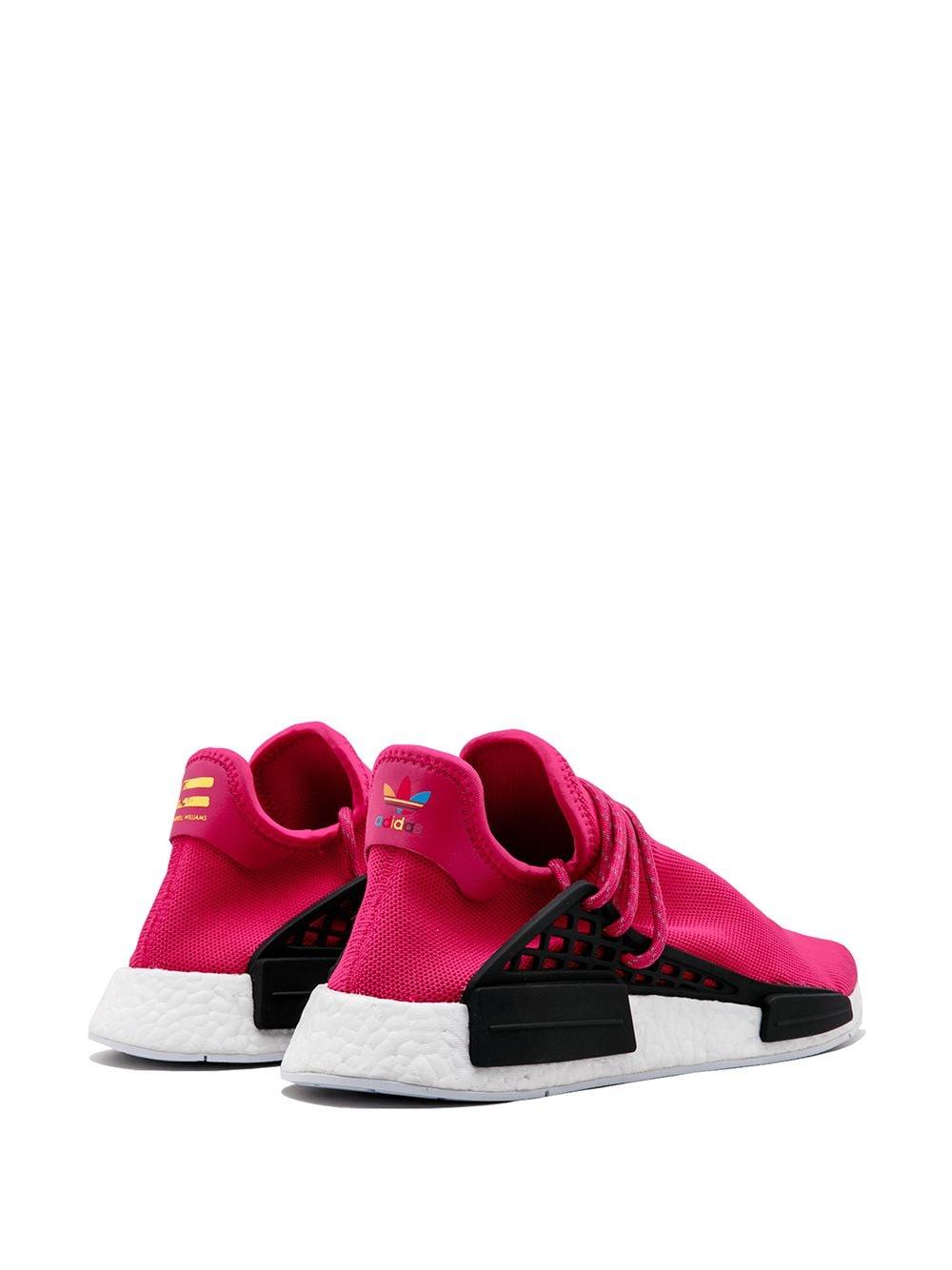 pink human race sneakers