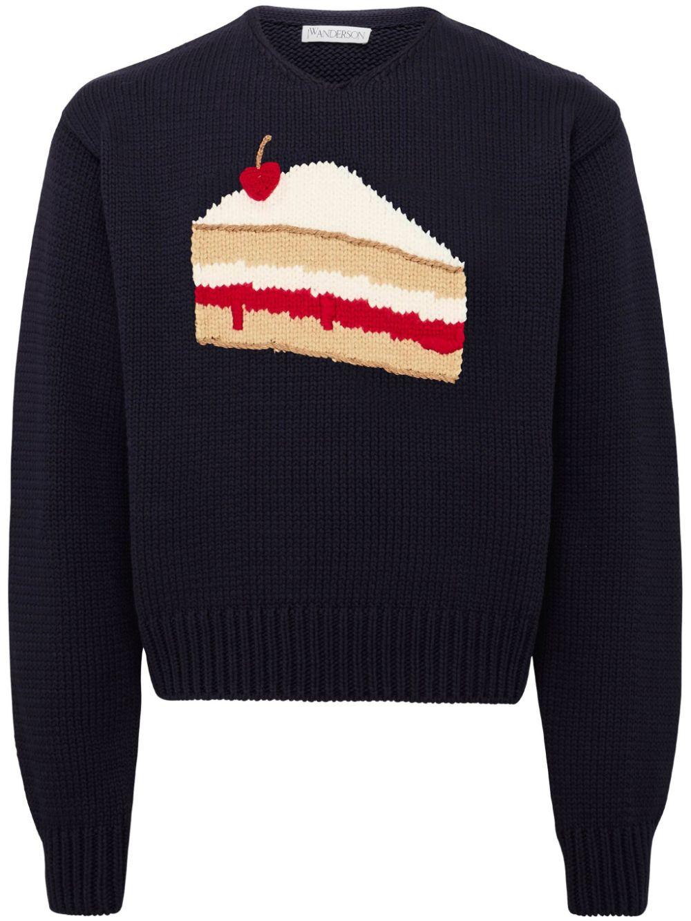 JW Anderson メンズ ブルー Cake プルオーバー セーター & ニット JW Anderson メンズ ブルー Cake プルオーバー セーター & ニット