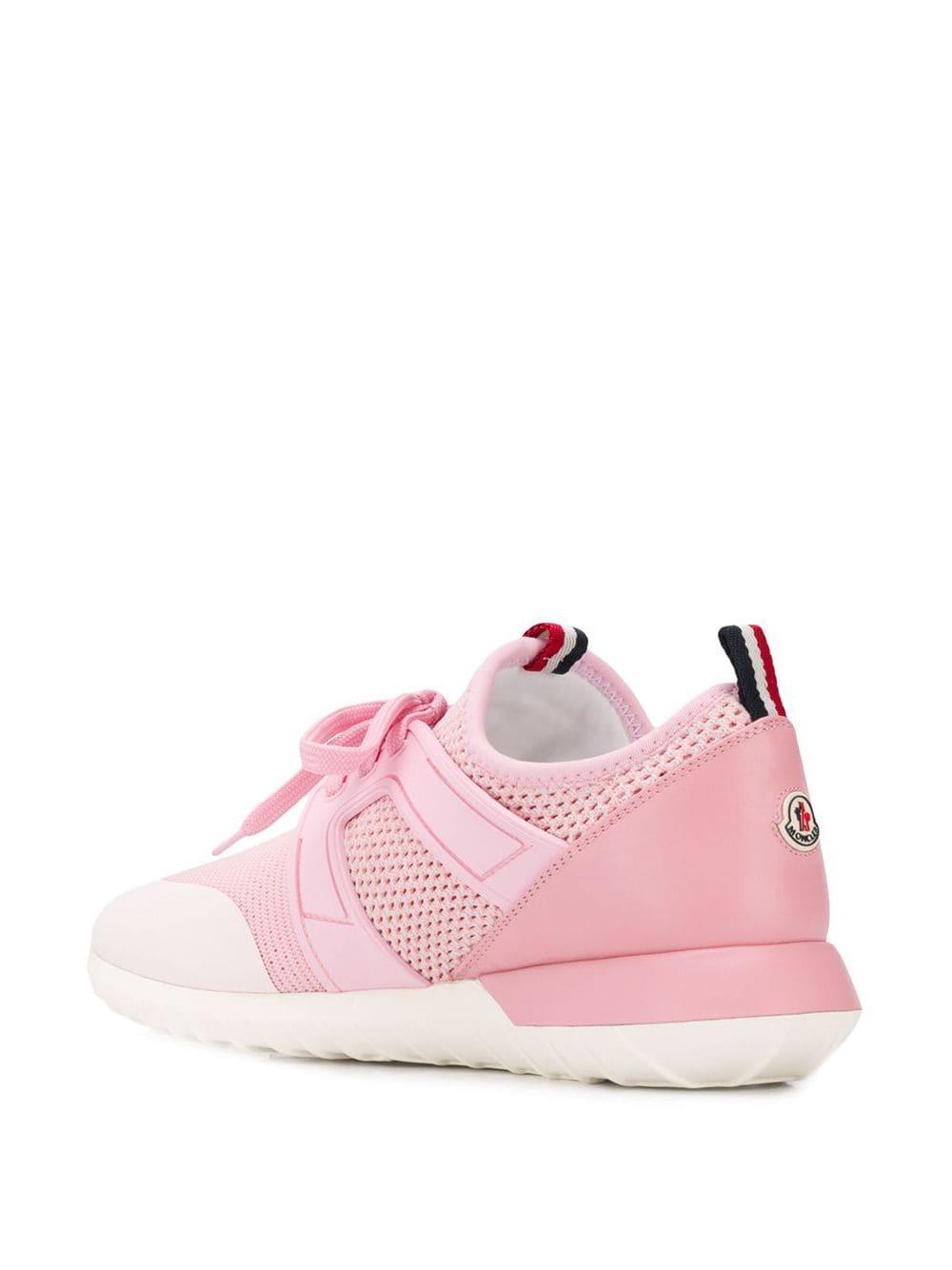 pink mesh sneakers