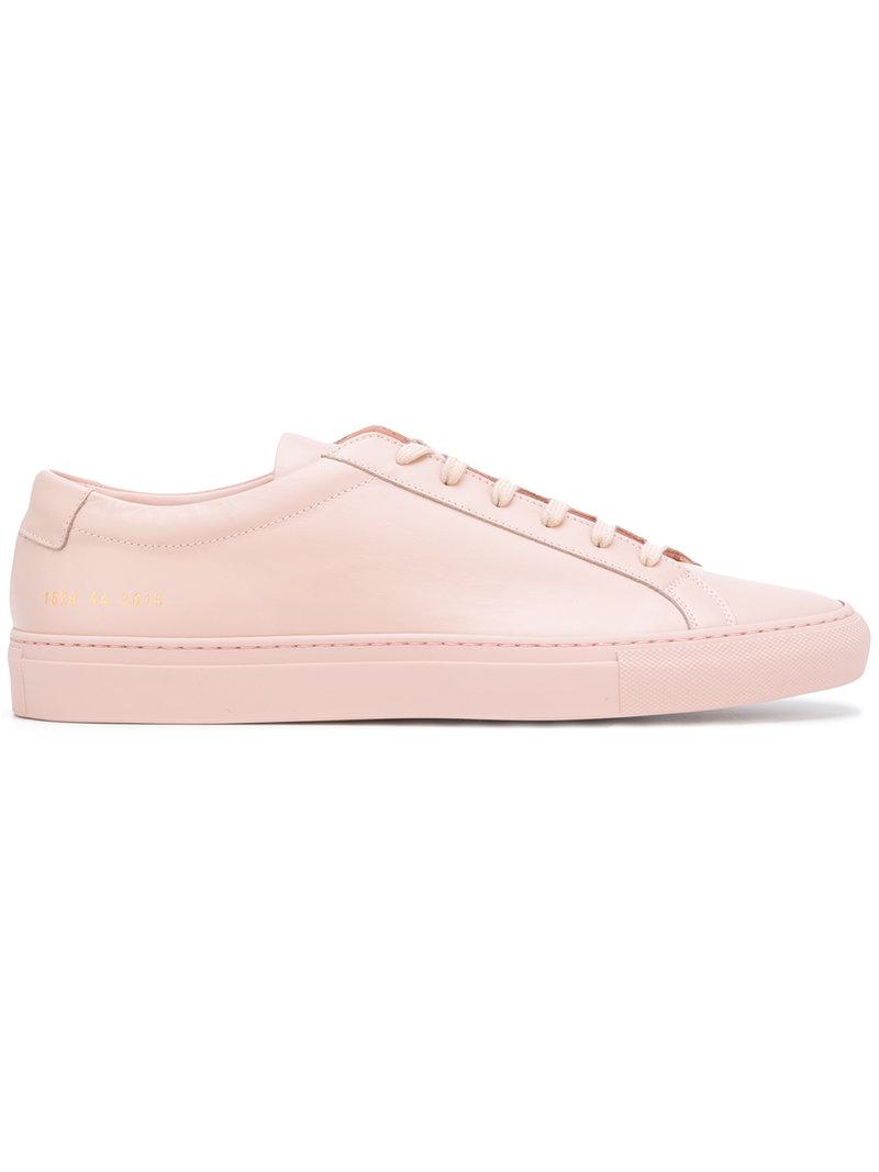 Common Projects Original Low-top Leather Trainers in Pink Men | Lyst